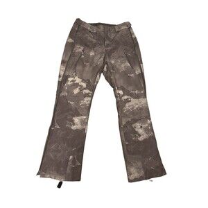 Women’s Spyder Empress Gray Camo Full Zipper Insulated Snow Ski Race Pants 10